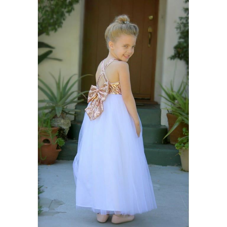 Blue Ivory Party Bridesmaid Flower Girl Christening Communion Prom dress 0-12y